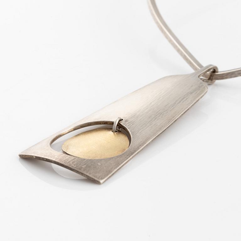 Hans Hansen, neckring, silver, Denmark.