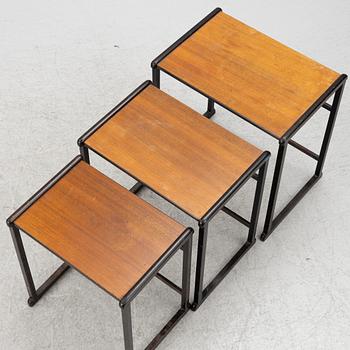 Tea table, 3 pieces, mid-20th century.