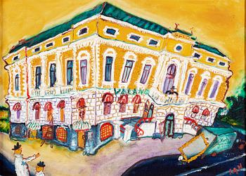 IAN RUSTH, oil on canvas, signed. Dated -77 verso.