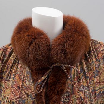 A fur trimmed coat from Grünstein G product, Finland.