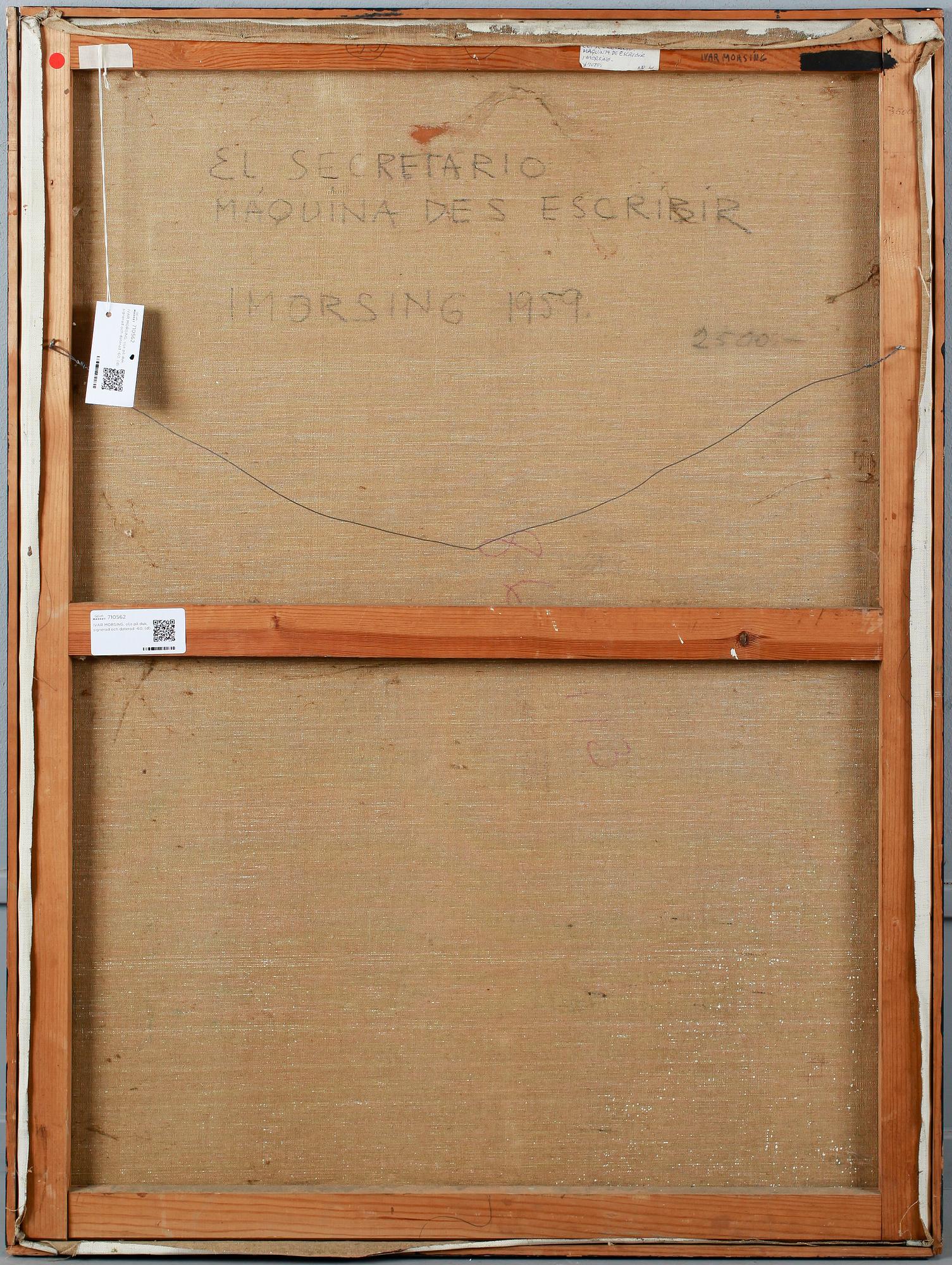 IVAR MORSING, oil on canvas, signed and dated -60.