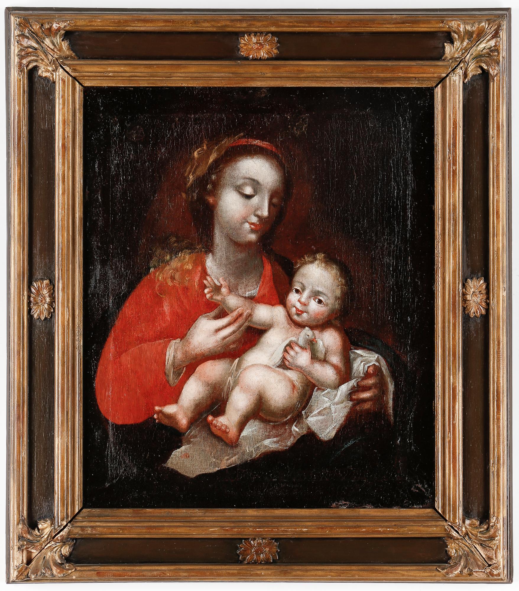 OKÄND KONSTNÄR, olja på duk, 1600/1700-tal. Italiensk skola.