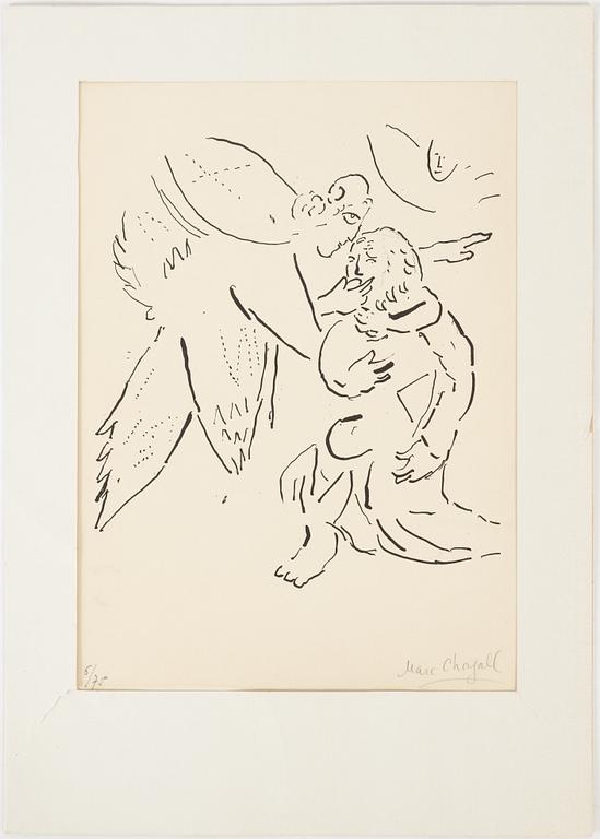 Marc Chagall, lithograph, signed and numbered 6/75.
