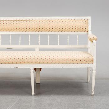 A late Gustavian sofa, early 19th Century.