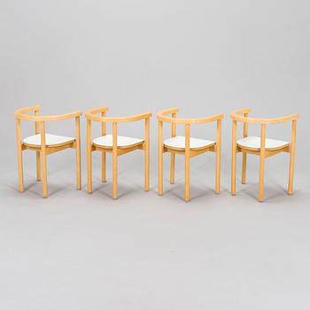 Ben af Schultén, a set of four late 20th century children's chairs, Artek, Finland.