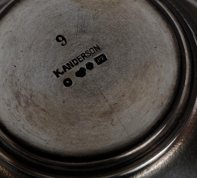 PARTI SILVER, 14 delar, 1900-tal.  Bl a GAB Stockholm 1938.