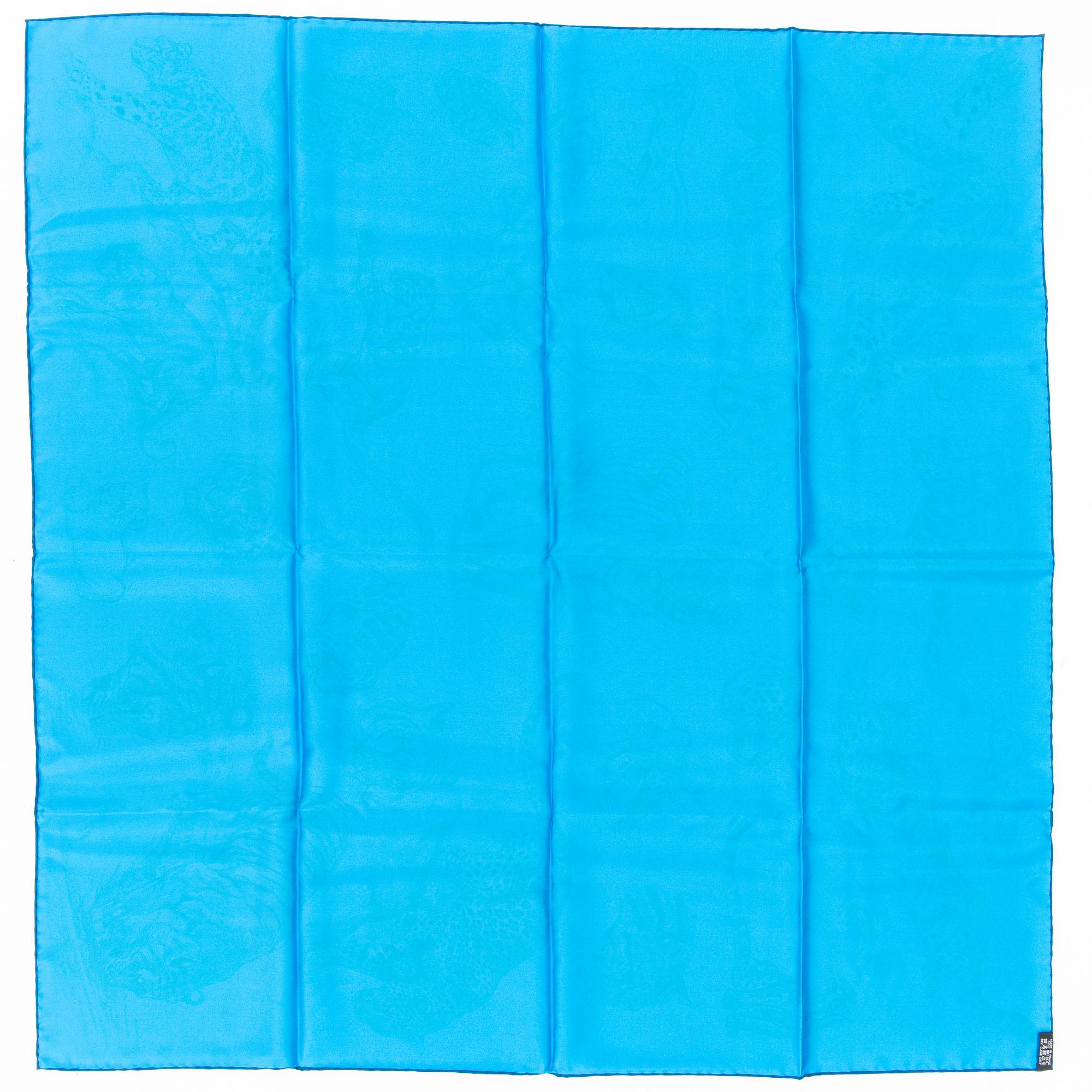 Hermès, silk scarf "Dans l'atelier de Robert Dallet".