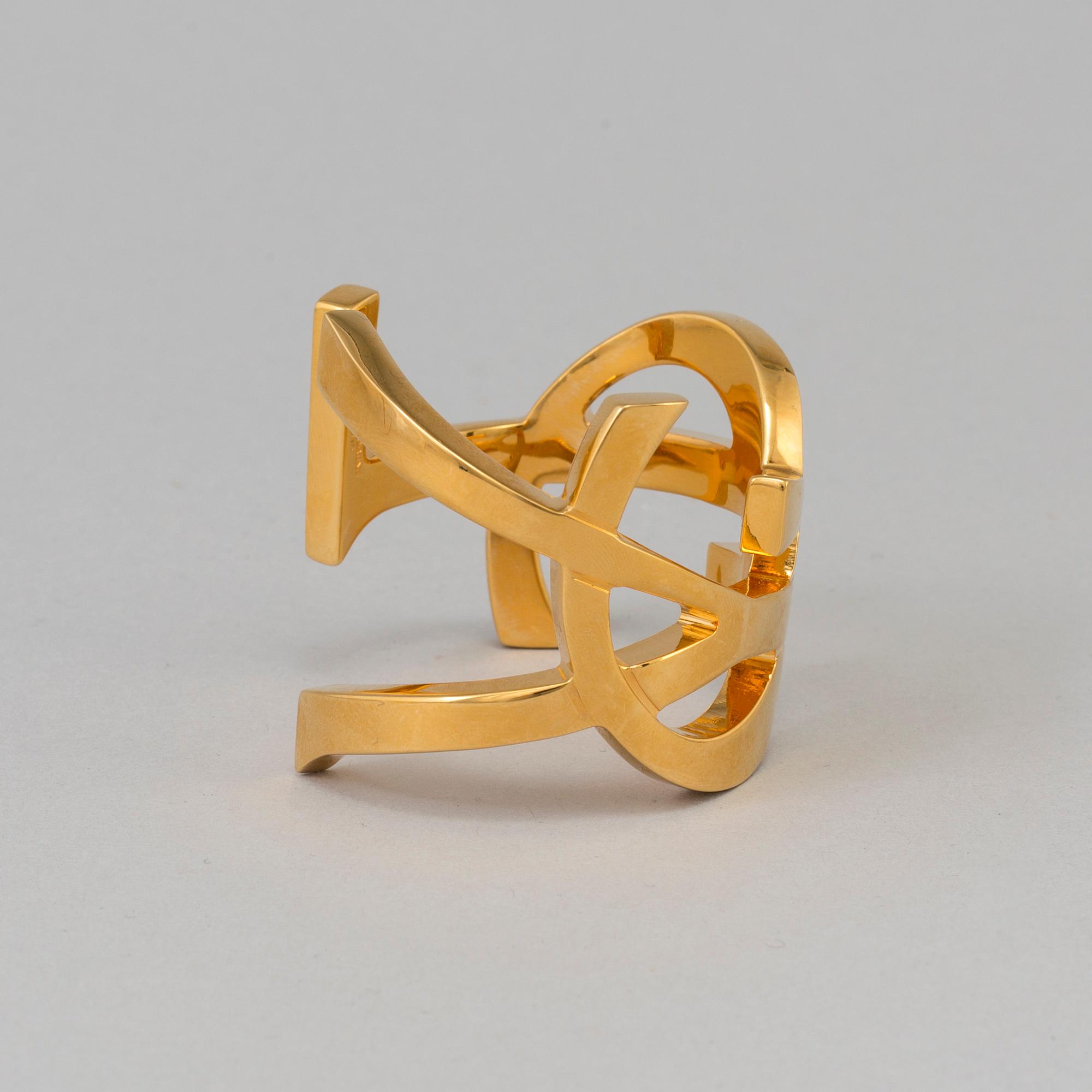 Saint laurent monogram cuff best sale