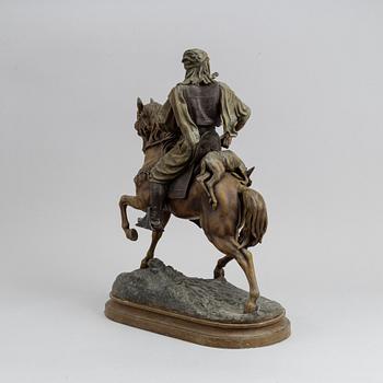 Émile Guillemin, after. Sculpture, zinc, signed in cast.