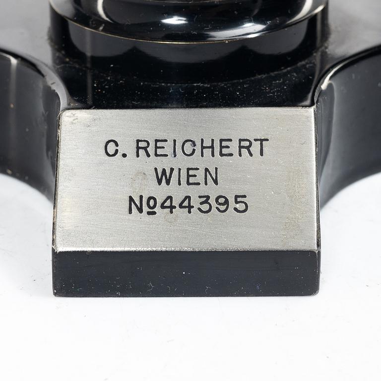 C Reichert, microscope in case, Austria, circa 1900.