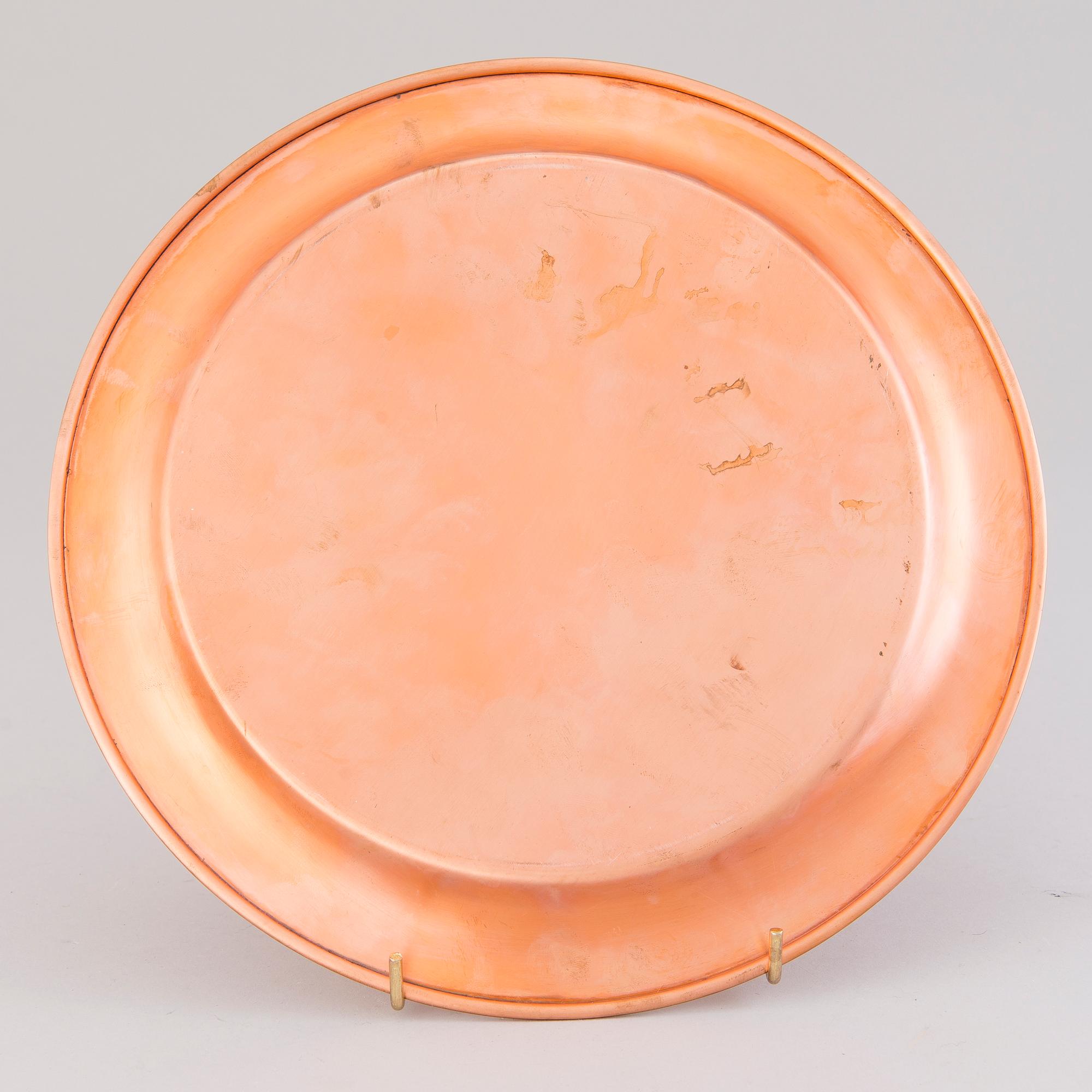 TAPIO WIRKKALA, KAFFESERVIS, 4 DELAR, koppar och teak, Kultakeskus, 1980-tal.