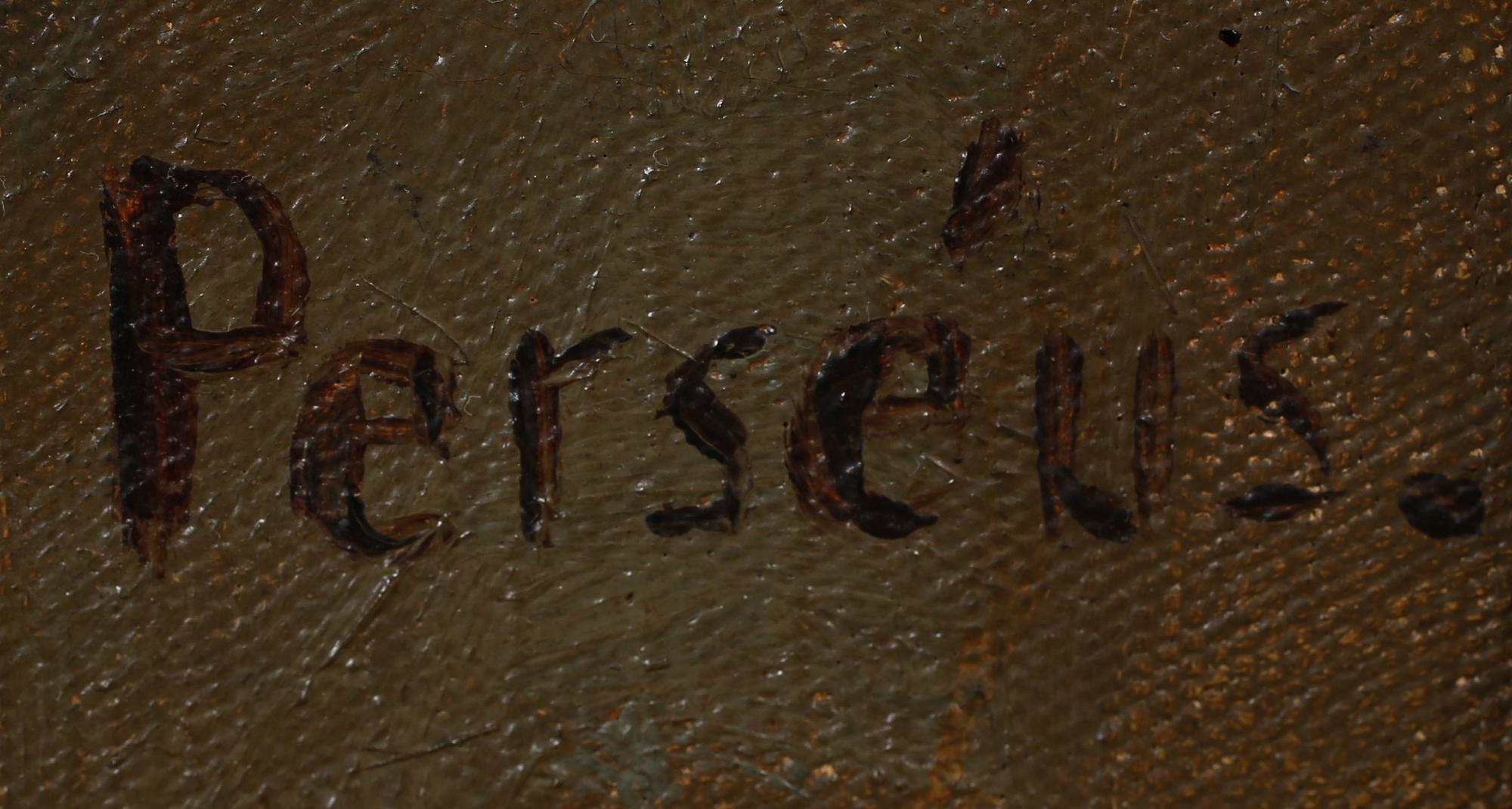 EDVARD PERSÉUS, olja på duk, signerad.