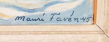 Mauri Favén, öljy kankaalle, signeerattu ja päivätty -45.
