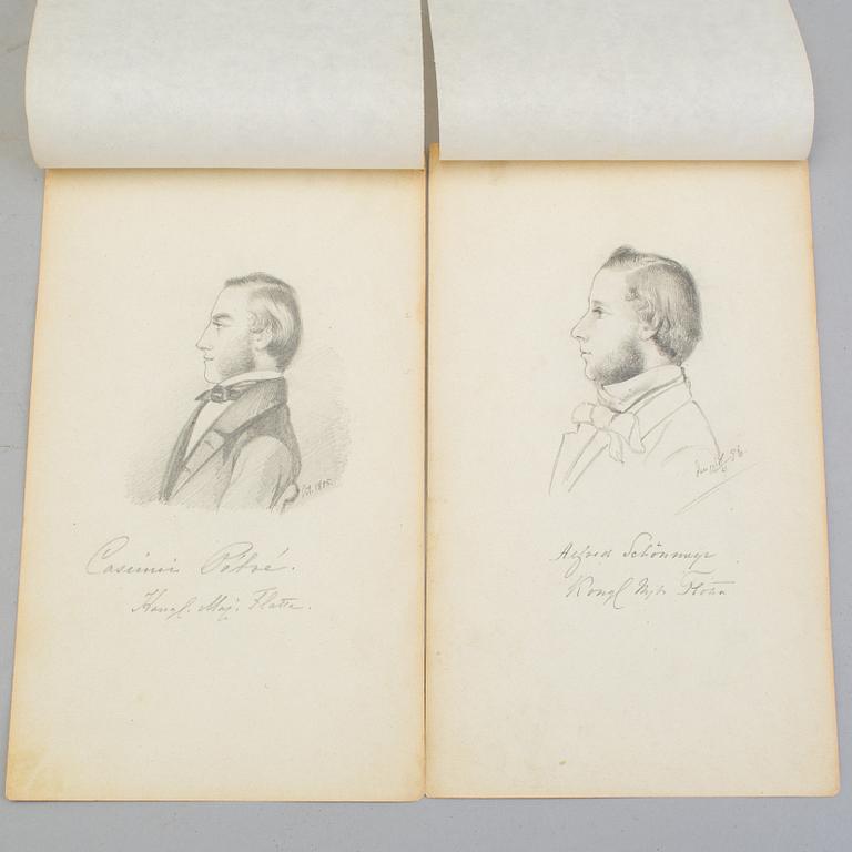 LOTTEN VON GEGERFELT, drawings (13), one of which framed.