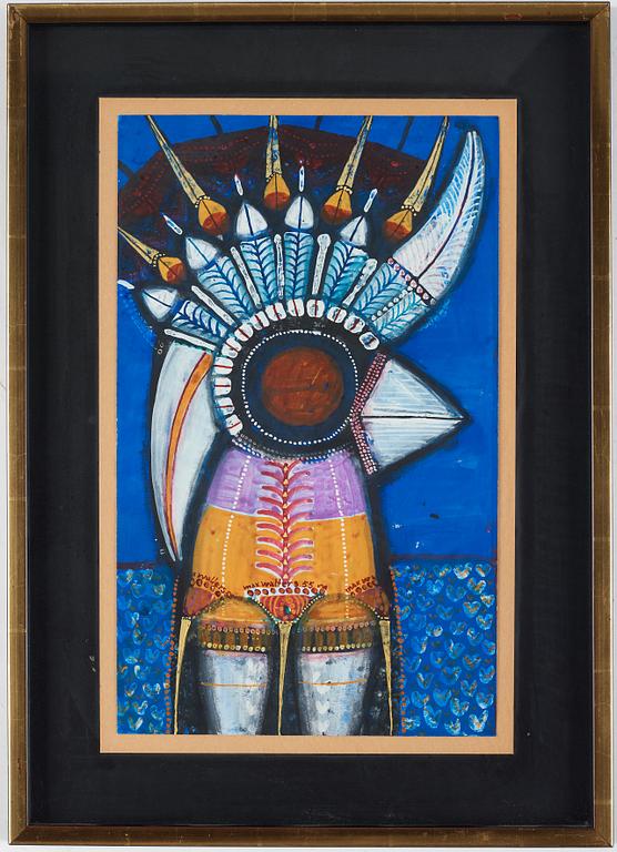 MAX WALTER SVANBERG, gouache, signerad Max Walters och daterad 55.