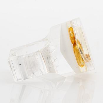 Siv Lagerström, three rings, acrylic plastic, 1970s.