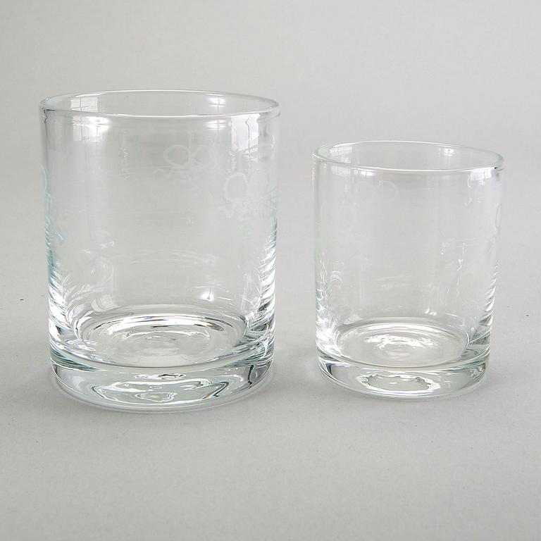 A 65 pcs "Antik" Reijmyre glass service later part of the 20th century.