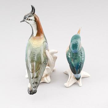 FIGURER, 2 st, porslin, Karl Ens, 1900-talets första hälft.