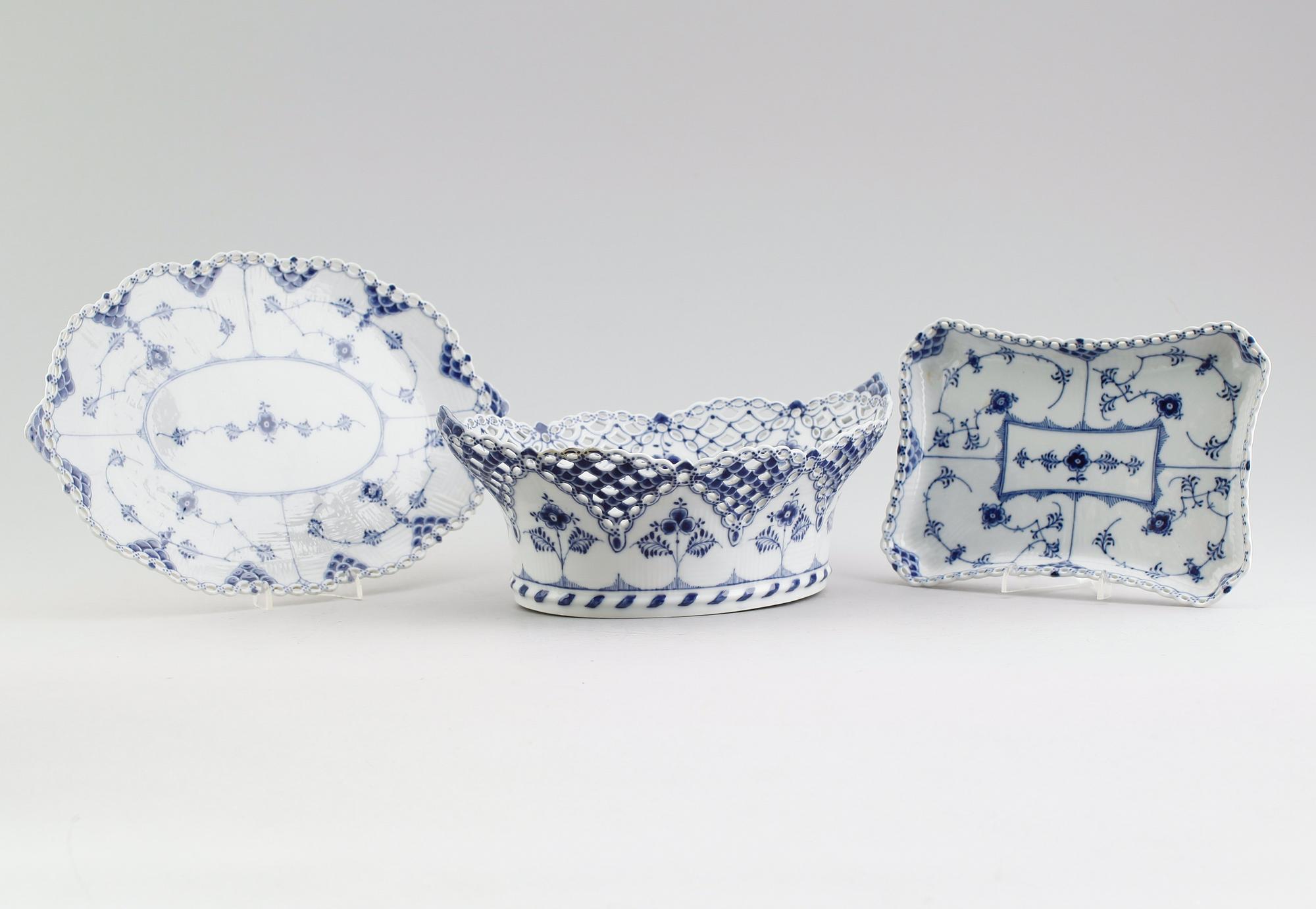 SKÅL OCH FAT, 2 st, porslin, Royal Copenhagen.