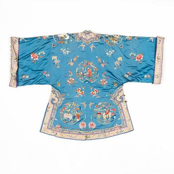 A Chinese embroidered robe, early 20th Century.