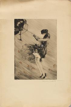 Louis Icart · LOUIS ICART, etsning, 1900-talets första hälft, signerad och numrerad 91/100.