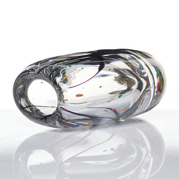 Vicke Lindstrand, a glass vase "Autumn", Kosta 1950s/60s.