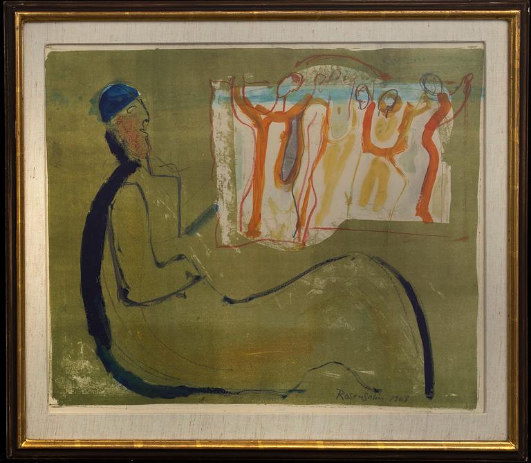 LENNART ROSENSOHN, mixed media, signed and dated 1968.