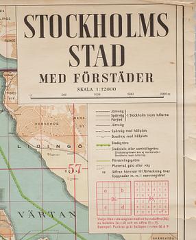 SKOLKARTA, Stockholm. 1944.