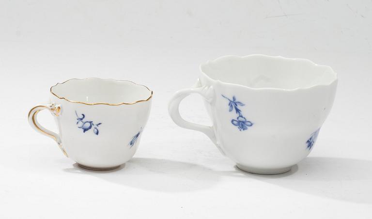 KAFFESERVIS, 19 delar, porslin, Meissen 1900-tal.