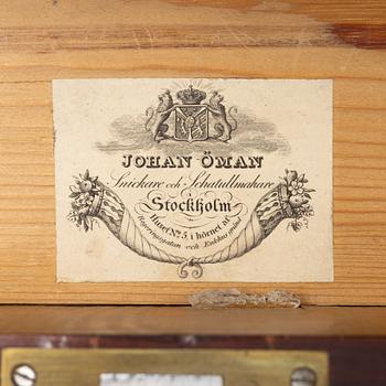 A Swedish Empire secretaire by J. Öman, master 1815-1833.