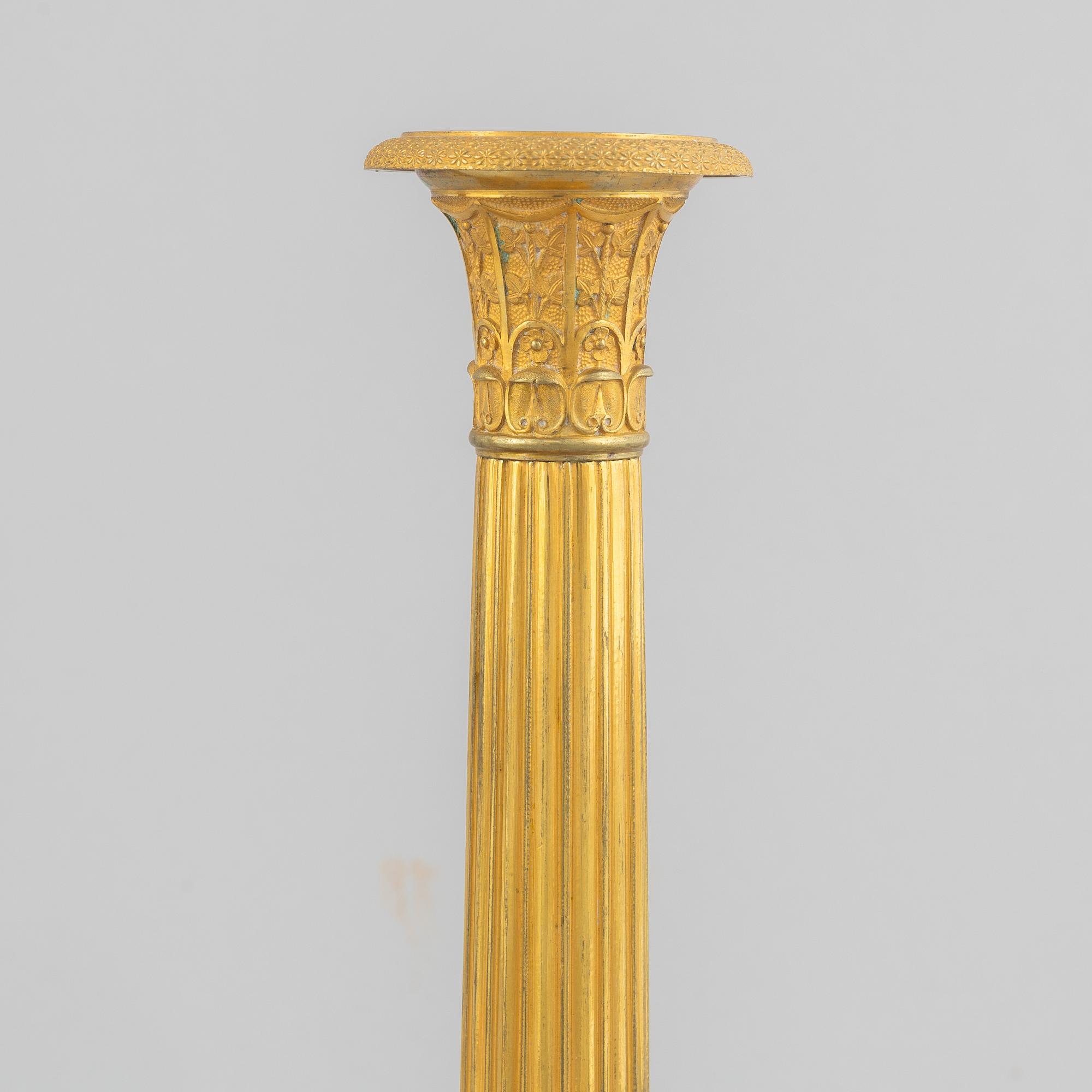 Ljusstakar, ett par, Frankrike, 1800-talets början, Empire.