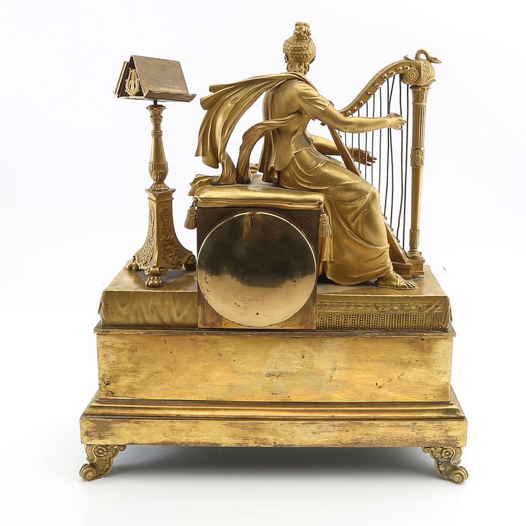 Table clock, Empire mid-19th century.