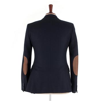 CORNELIANI, a blue wool and cashmere jacket. Size 44.