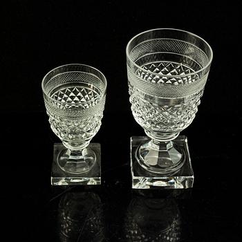 22 'Kent' glasses, Kosta.