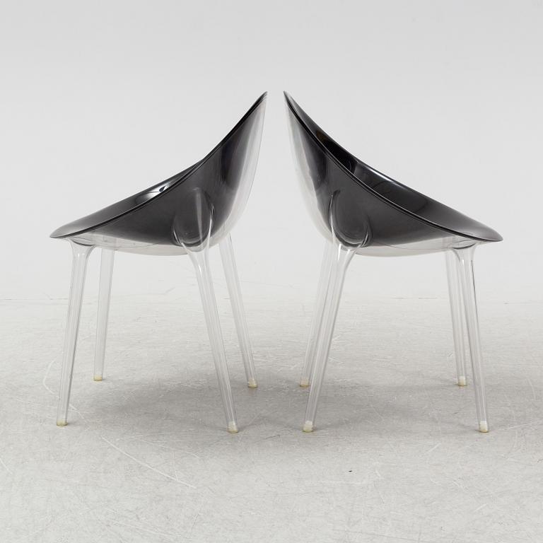 Philippe Starck, a pair of 'Mr. Impossible' chairs from Kartell, Italy.