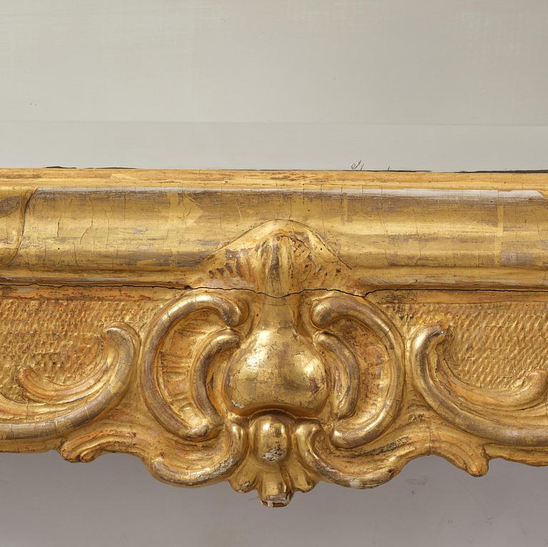 A Swedish Rococo mirror.