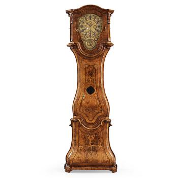 An astronomical longcase clock by Johann Joseph Langschwert court-watchmaker, Würzburg, circa 1750.