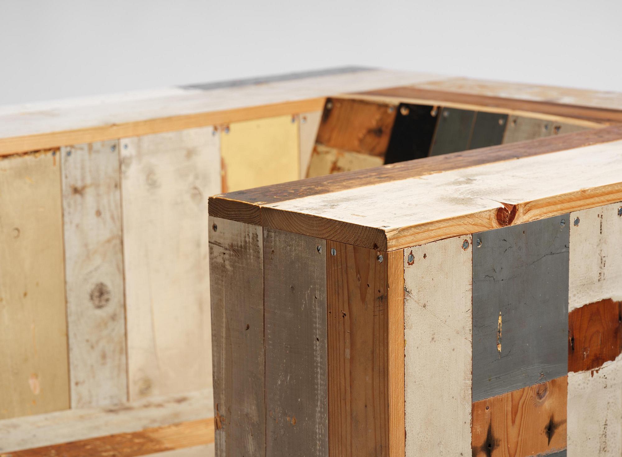 Piet Hein Eek, Armchairs, a pair, “Large Scrapwood Chair”, the Netherlands, after 2008.