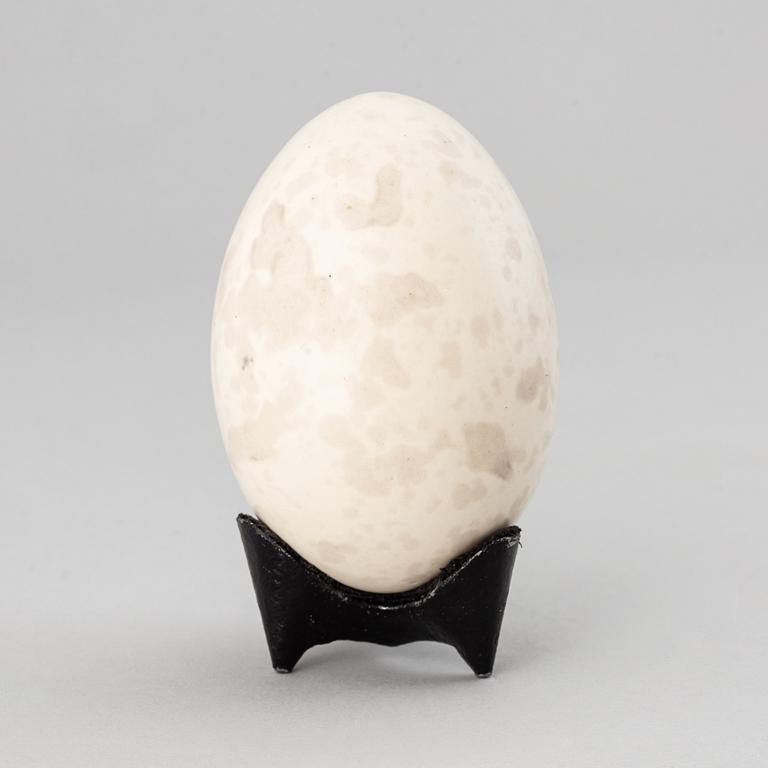 Hans Hedberg, a signed faience egg with stand, Biot, France.