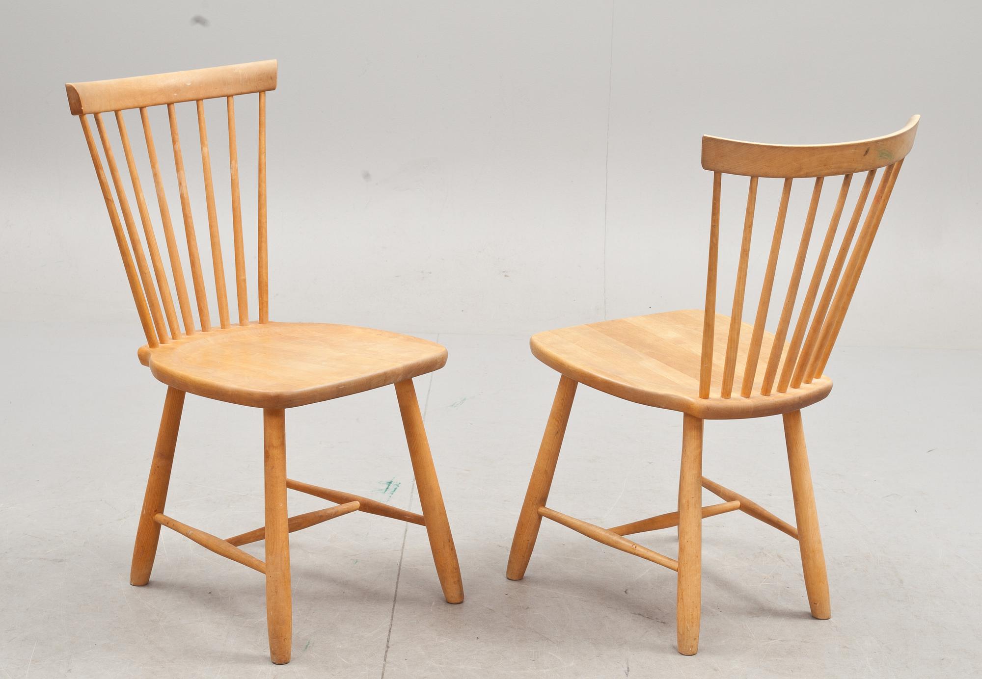 STOLAR, 6 st, "Lilla Åland", Carl Malmsten, Stolab, 2002.