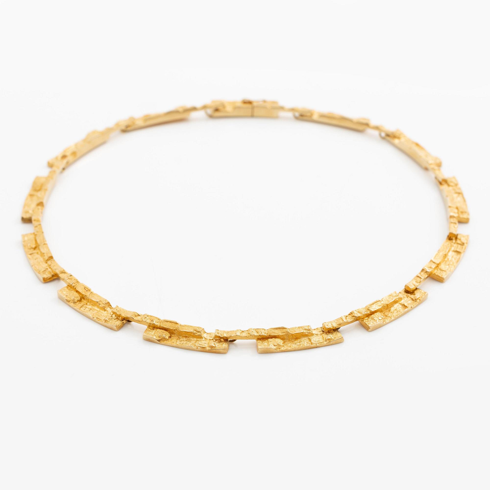 Björn Weckström, collier "Tundra", 18K guld, Finland. För Lapponia.