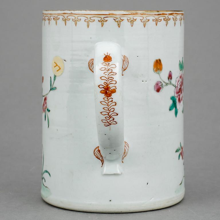 MUGG, porslin, Qianlong, Kina 1700-tal.