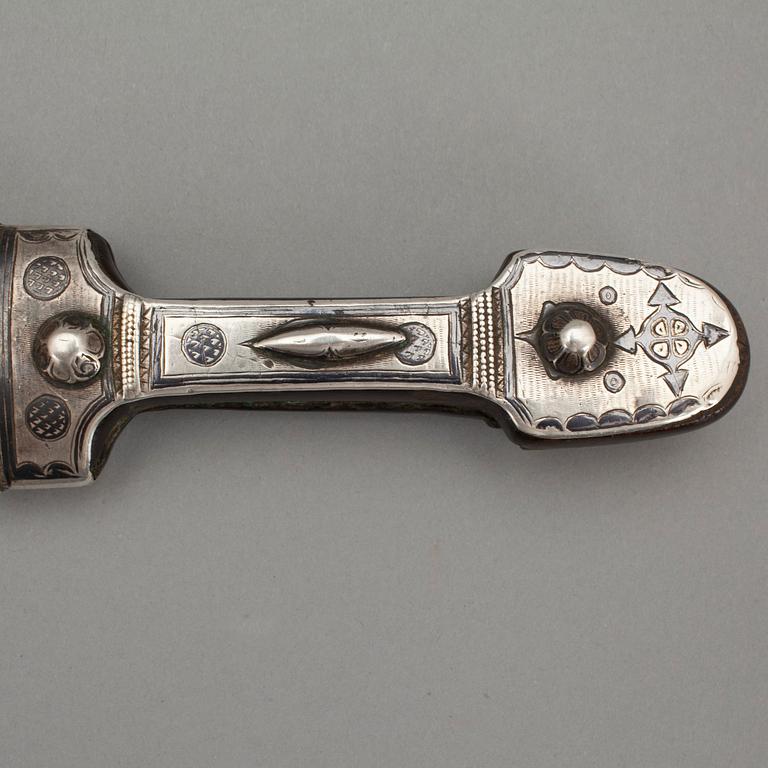 KINDJAL, silver, Tjetjenien, Ryssland, 1900-talets början.