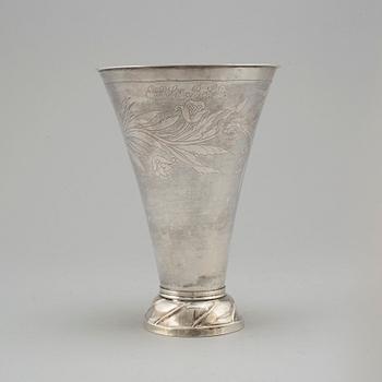 BÄGARE, silver, 1800-talets första hälft, troligen Hudiksvall.