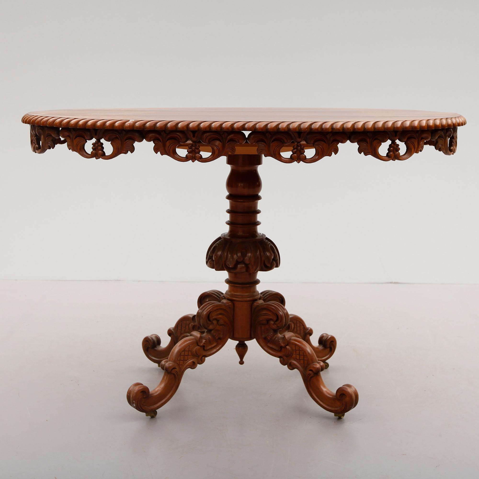 SALONGSBORD, 1800-talets andra hälft.