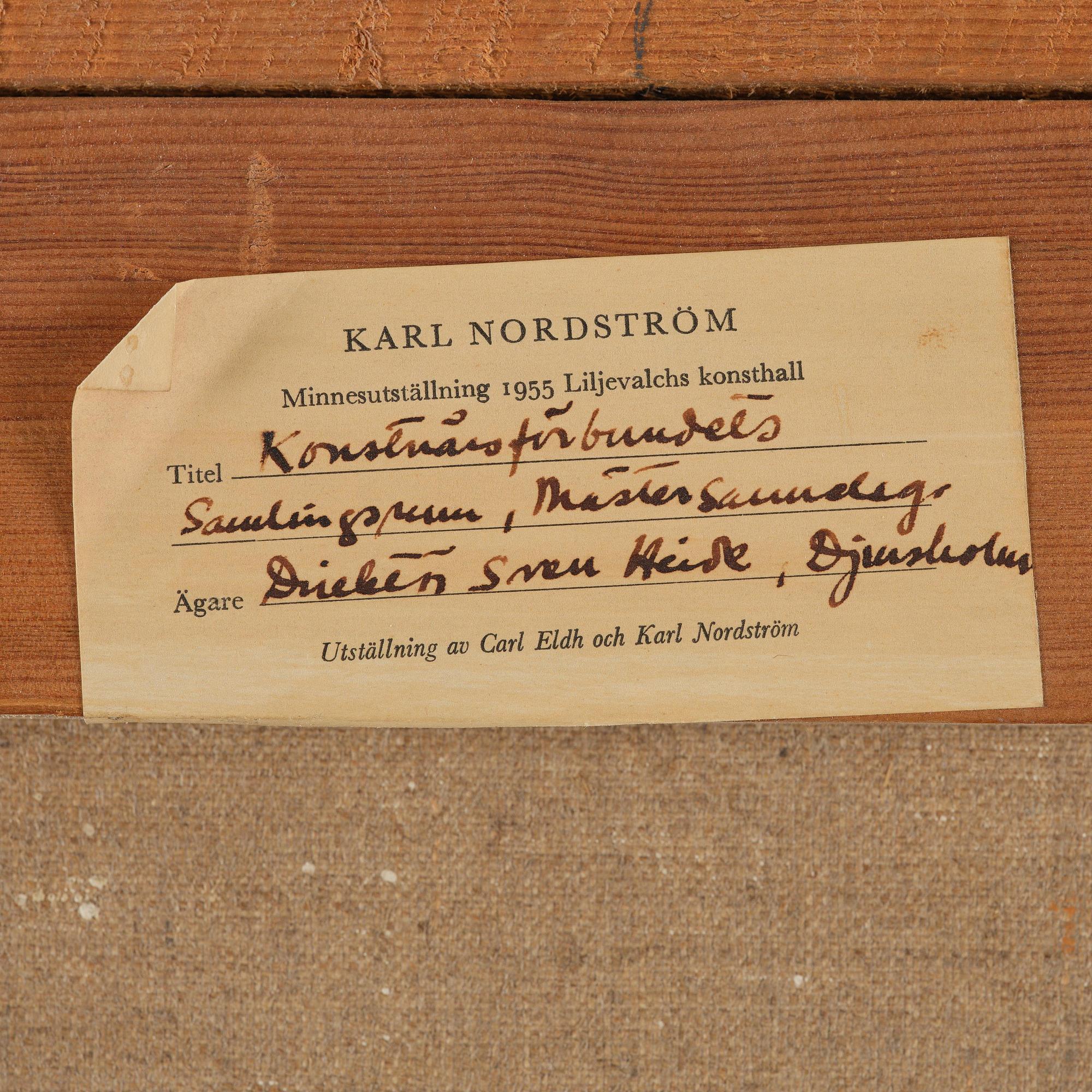 Karl Nordström, "Konstnärsförbundets samlingsrum. Mästersamuelsgatan 59".