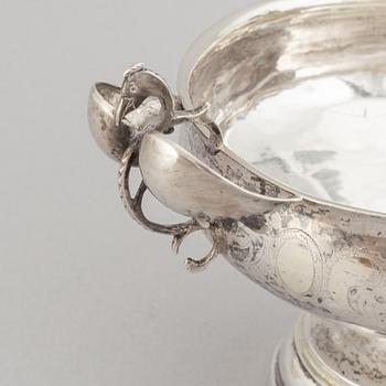 A swedish silver brandy bowl, mark of Lars Löfgren, Hudiksvall (1797-1853).