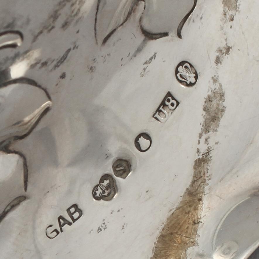 LJUSSTAKAR, ett par, silver, GAB, Stockholm, 1946. Total vikt 255 g.