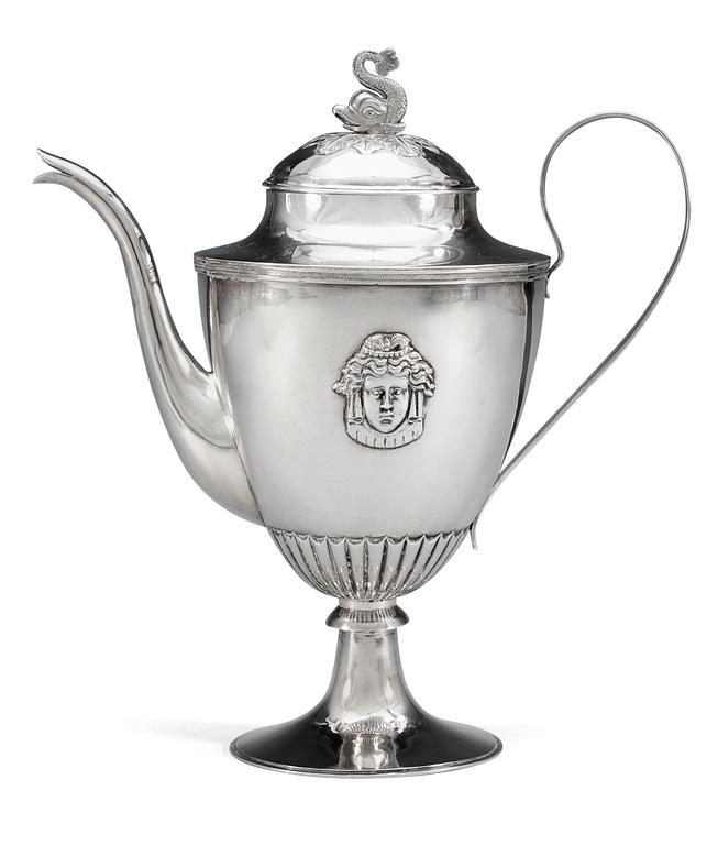 KAFFEKANNA, Daniel Hallman, Stockholm 1812. Empire.