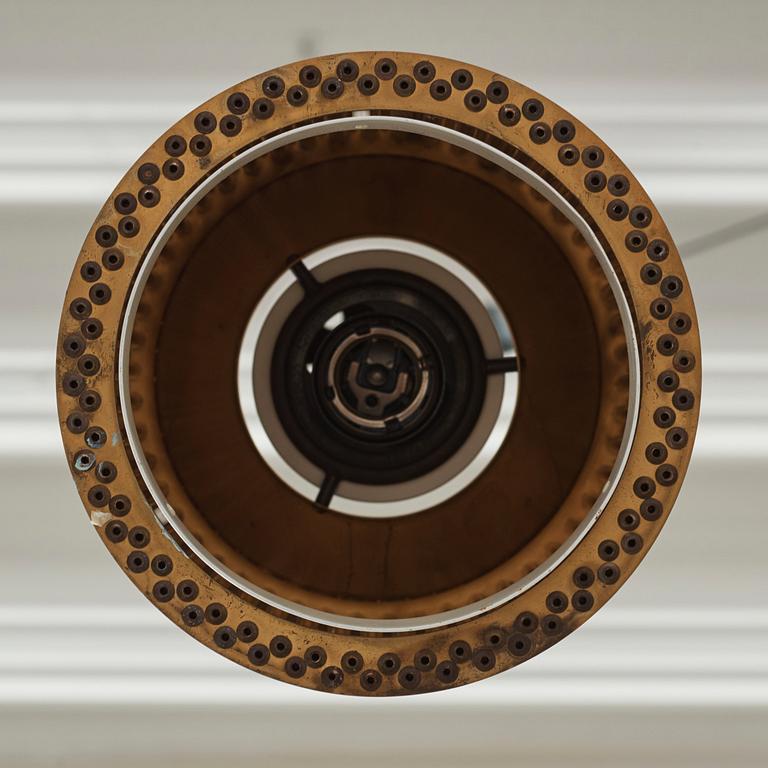 Alvar Aalto, a pair of ceiling lamps, model "A 111", Valaistustyö, Finland, 1950s.